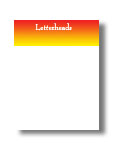 Letterheads 4/0 8.5 x 11